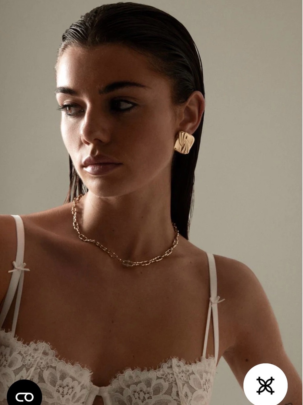Cainte Delicate Gold-Link Necklace for Women - Picture 6 of 6